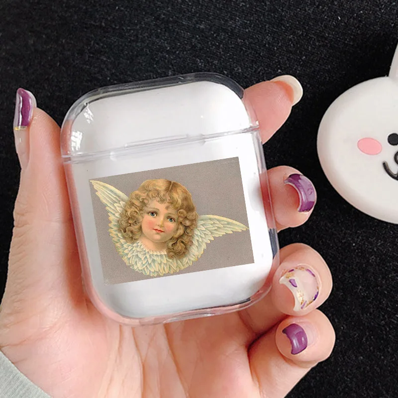 Смех жизнь ангелы Новинка Fundas мягкий наушник чехол для прозрачного Airpods чехол крышка Защитная, крышка беспроводные наушники чехол прозрачный