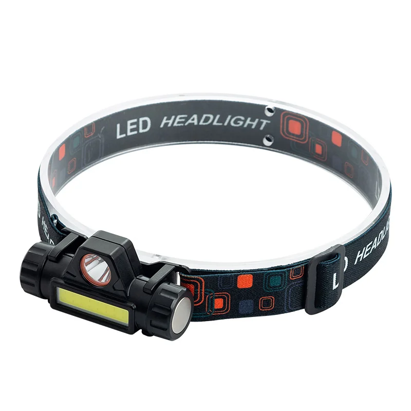 Фонарь налобный светодиодный водонепроницаемый со встроенным аккумулятором