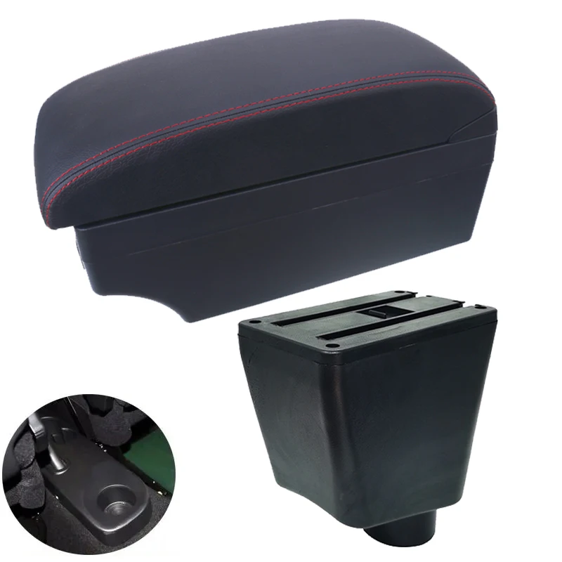 

Car Armrest For Renault Clio 4 Storage Interior Armrest Box For Renault Clio 3 III IV Cup Holder Ashtray USB Car Accessories