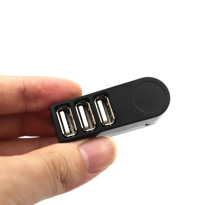 Вращающийся 3 портовый usb концентратор 2 0 мини мультиusb разветвитель адаптер