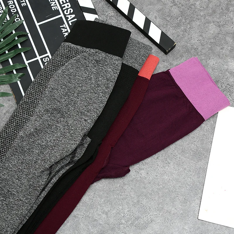 XUEJUN штаны для йоги с высокой талией бесшовные леггинсы эластичные колготки