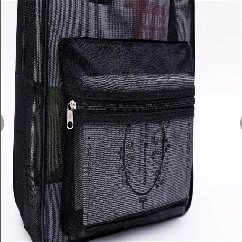 Прозрачный сетчатый рюкзак школьные ранцы для студентов дорожные сетчатые