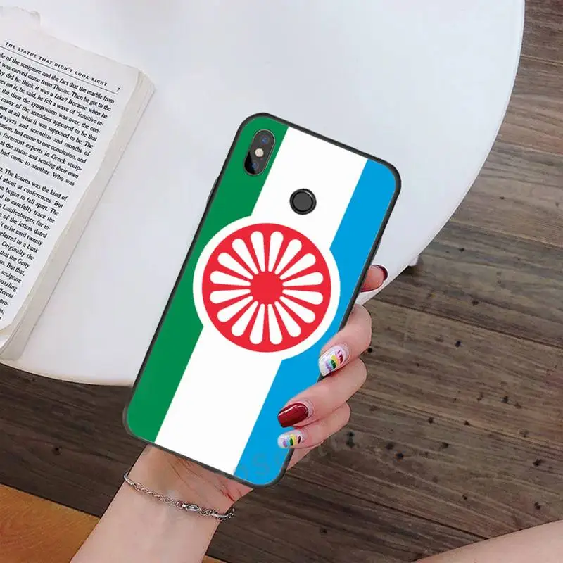

Gypsy Romani Roma Flag Phone Case For Xiaomi Redmi note 4 4X 8T 9 9s 10 K20 K30 cc9 9t pro lite max