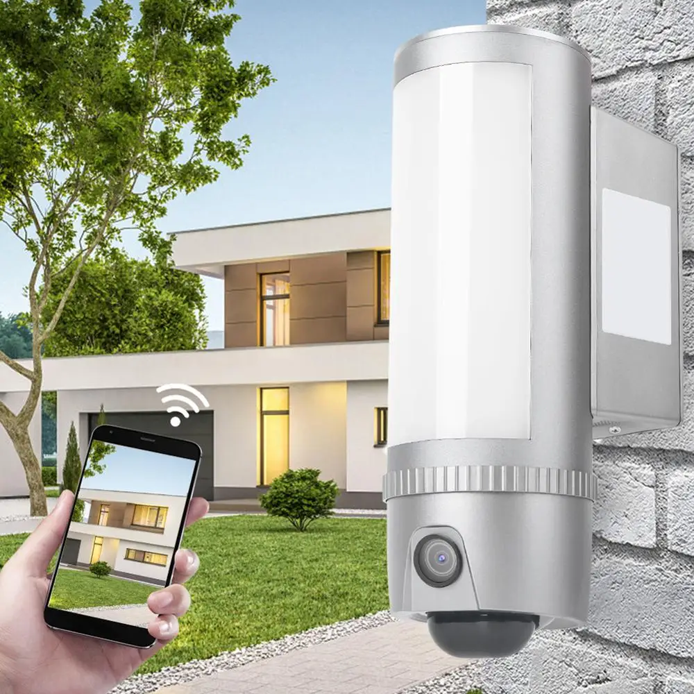 Профессиональный Camara L910 1080P Wi-Fi Камера стены прожектор PIR Ночное видение