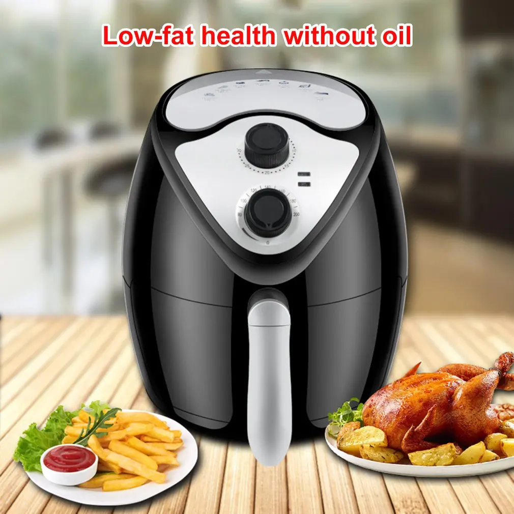 

Air Fryer Large Capacity Air Fryer Household Smoke-free Electric Frying Pan Smart Touch Screen Fries Machine 1300W/2.6L