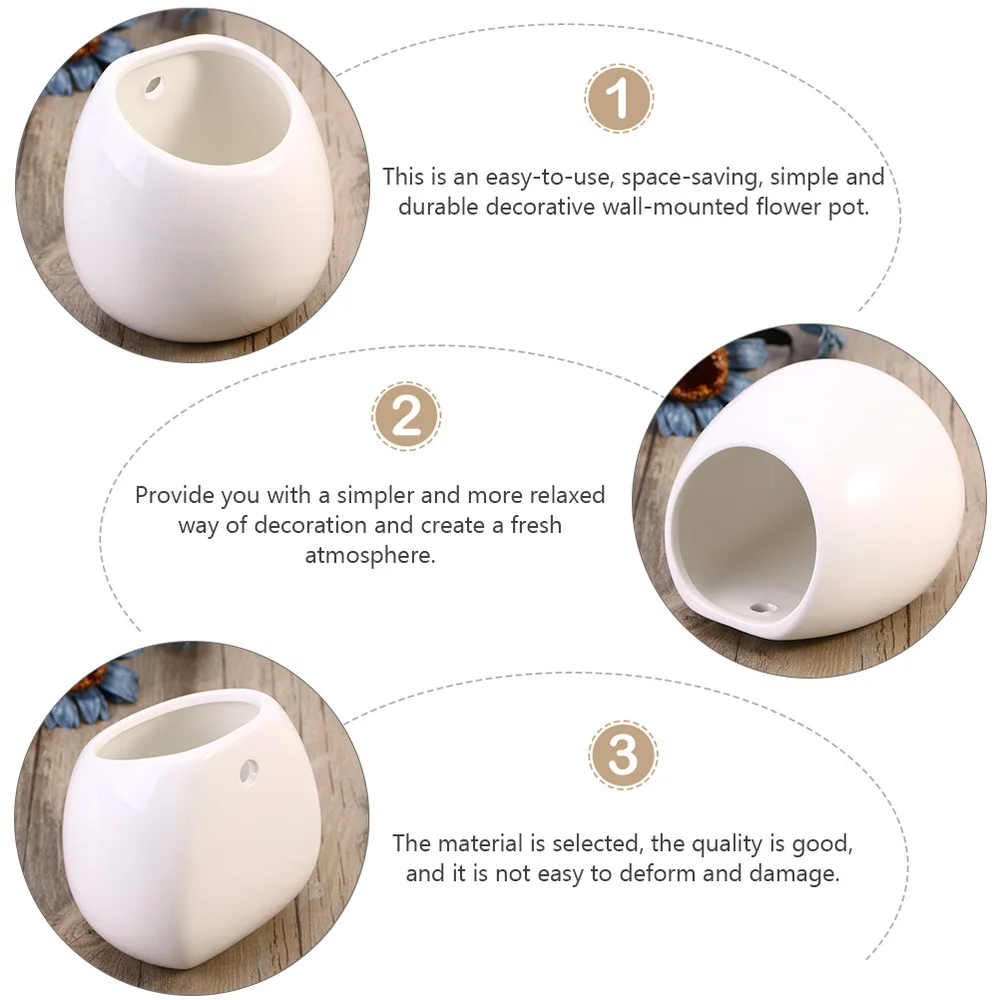 

4pcs Indoor Hanging Flowerpot Multi-purpose Wall-mounted Decorative Plant Pot