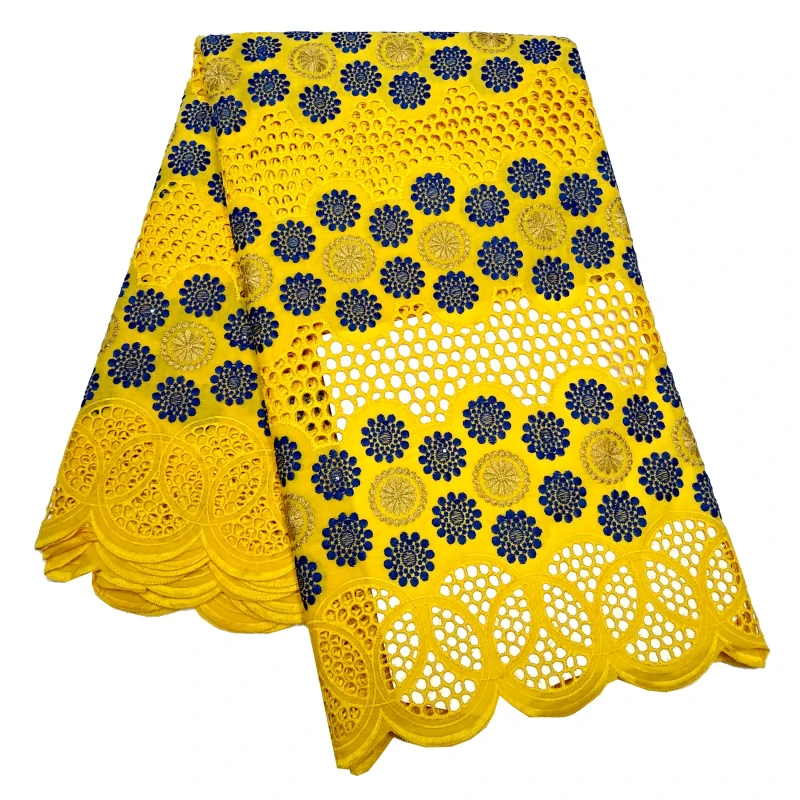 

100% Cotton Material Swiss Voile Lace in Switzerland Embroidery African Lace With Holes Women Sewing Materials