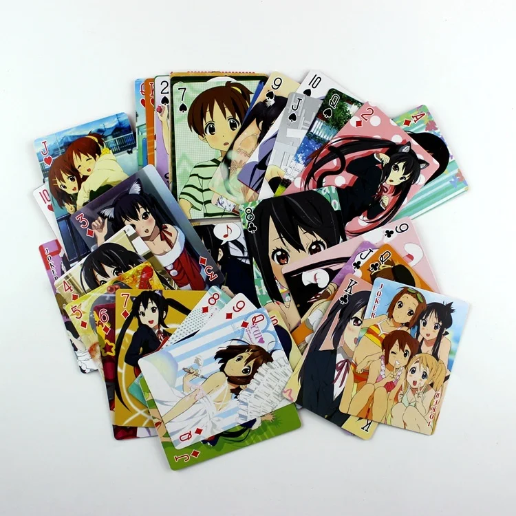 Искусственное Аниме! Карты для покера Hirasawa Yui мост карты Kotobuki Tsumugi настольные
