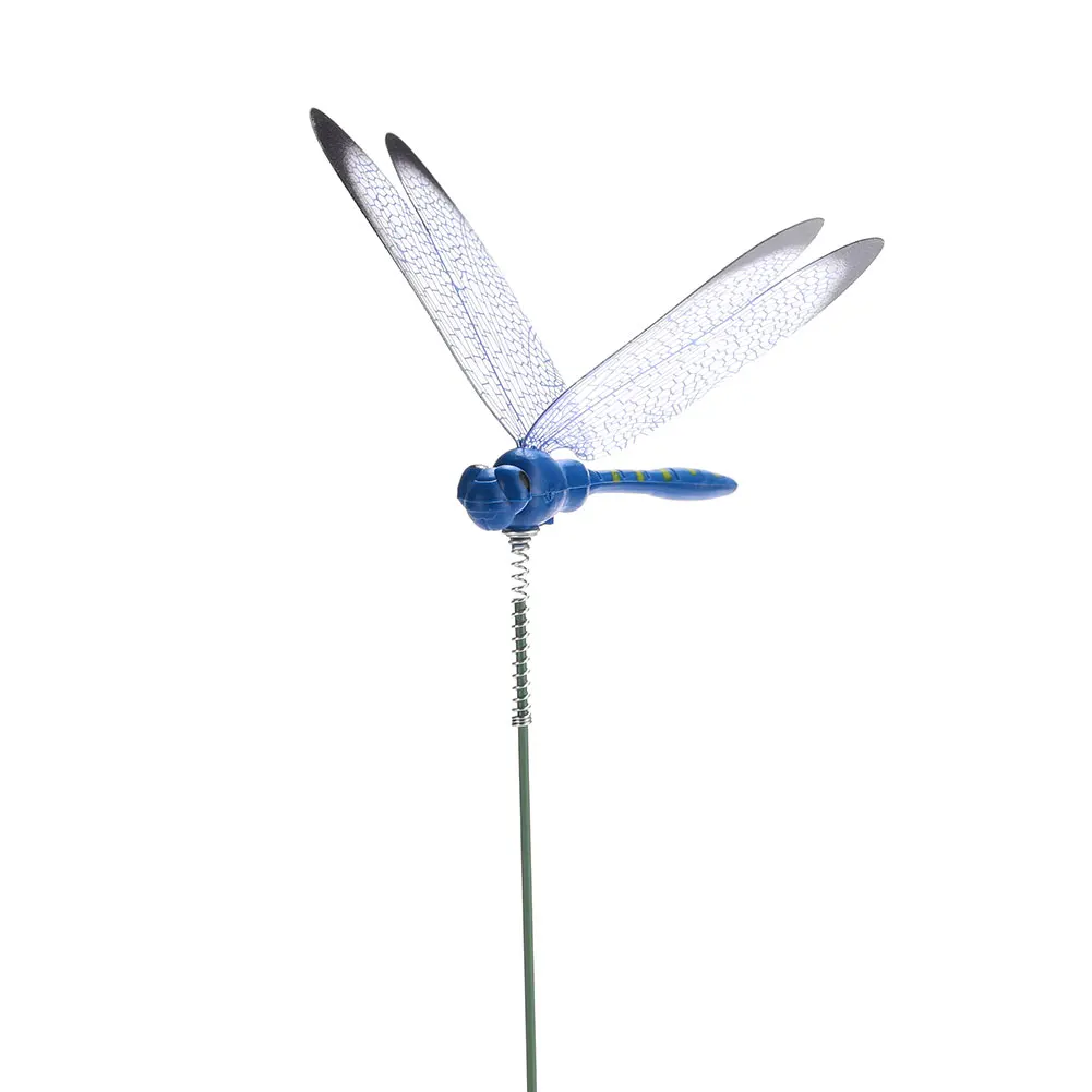 Украшение для газона стрекоза садовое искусство украшение сада пластиковый цвет