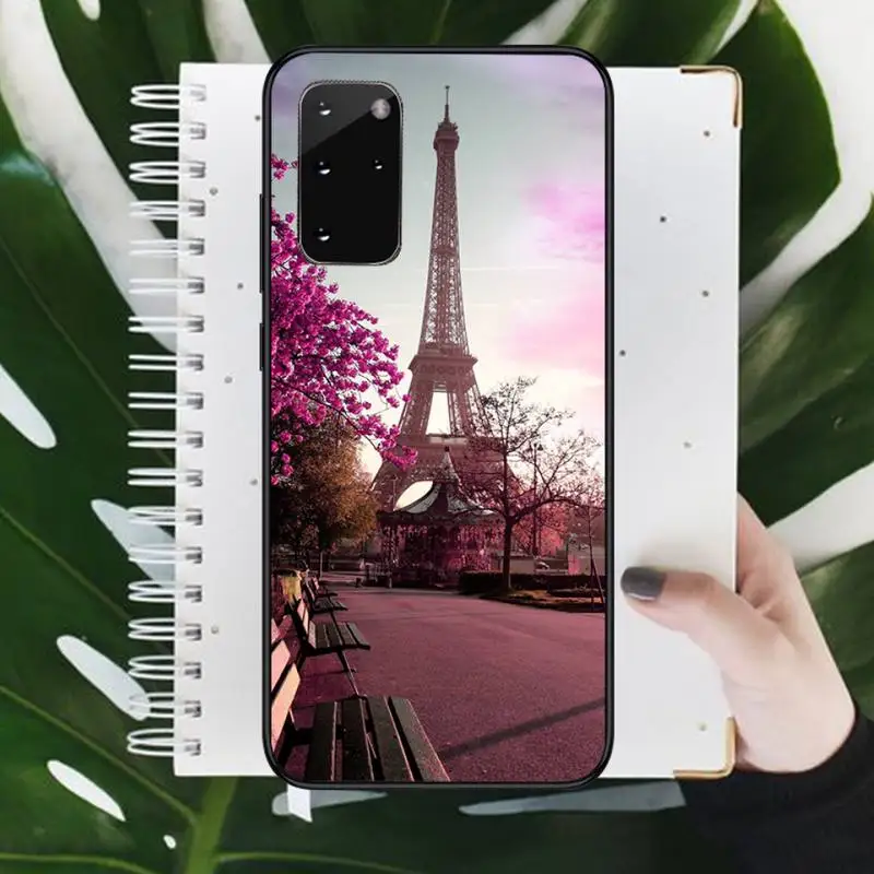 

Romantic Paris Eiffel Tower Phone Case For Samsung galaxy S 9 10 20 A 10 21 30 31 40 50 51 71 s note 20 j 4 2018 plus