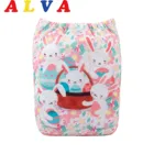 Тканевые подгузники Alvababy, детские подгузники с цифровым позиционированием, Современные тканевые подгузники с 1 вставкой из микрофибры