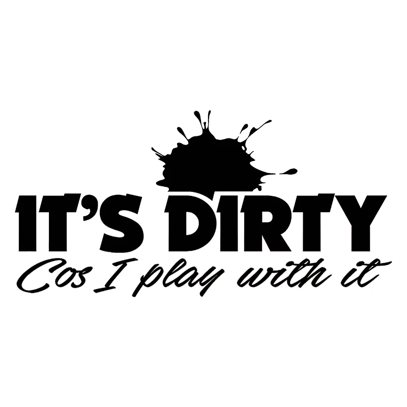 Виниловая наклейка на заднюю панель автомобиля 4x4 Its грязные внедорожники