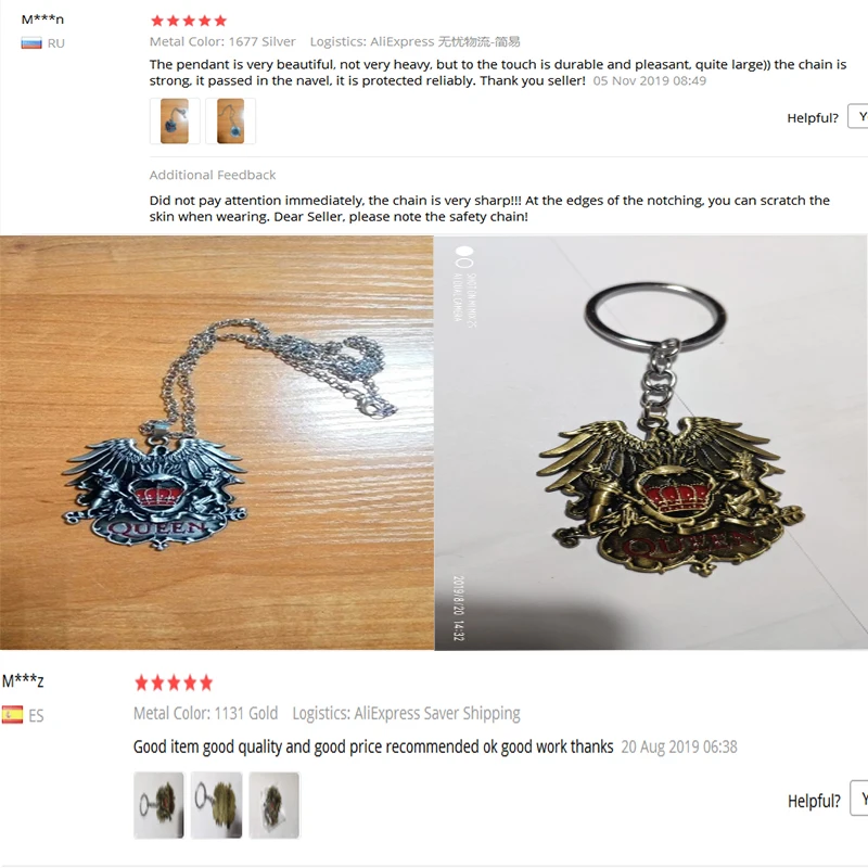 Ожерелье с пендантом музыкального ключа Queen британской рок-группы, связка модных цепочек для женщин и мужчин-поклонников подарка с оберегами.