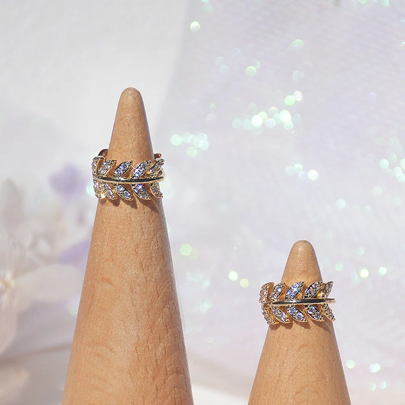 

Vintage Exquisite 14k Real Gold Jewelry Leaf Circle Earrings for Women Luxury AAA Zircon Stud S925 Silver Needle Party Hot Gift