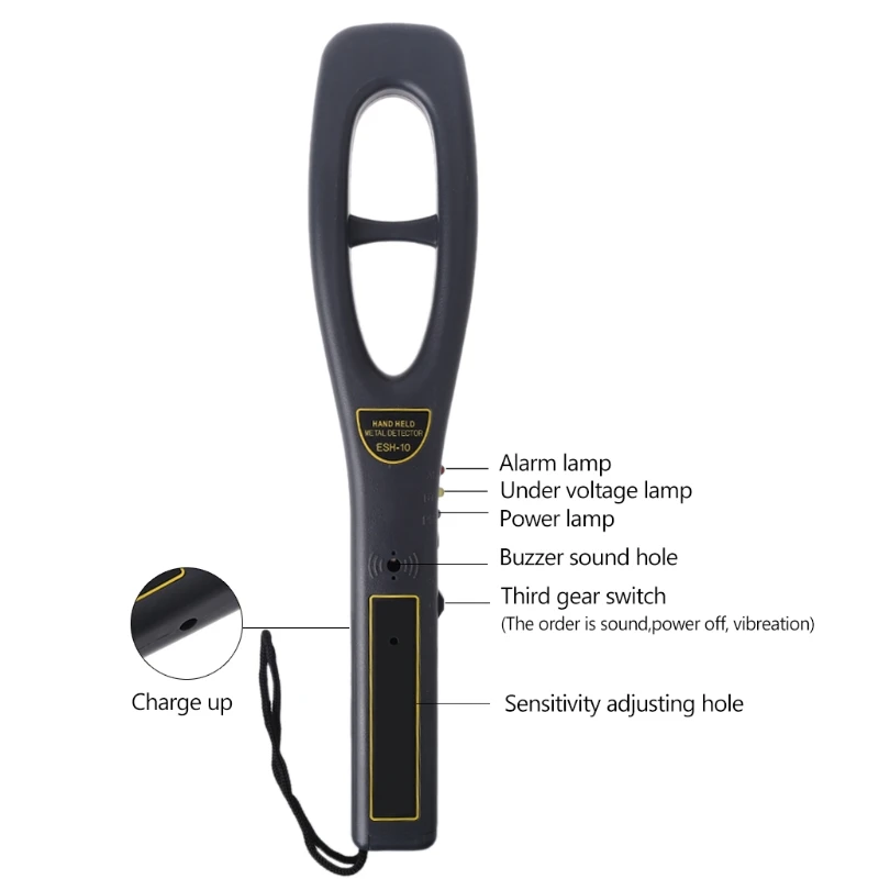

157A Small Size Metal Detector Hand Held Battery Powered Safety Bars Used in Metal Detection in Station and Airports