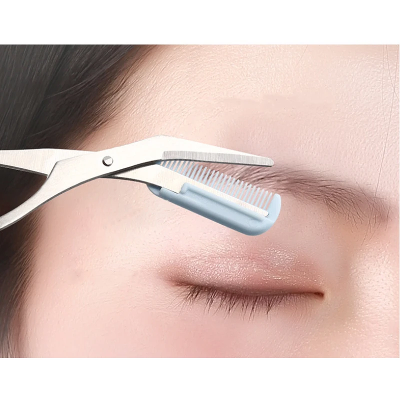 Триммер для бровей с расческой ножницы стрижки начинающих аксессуары макияжа |