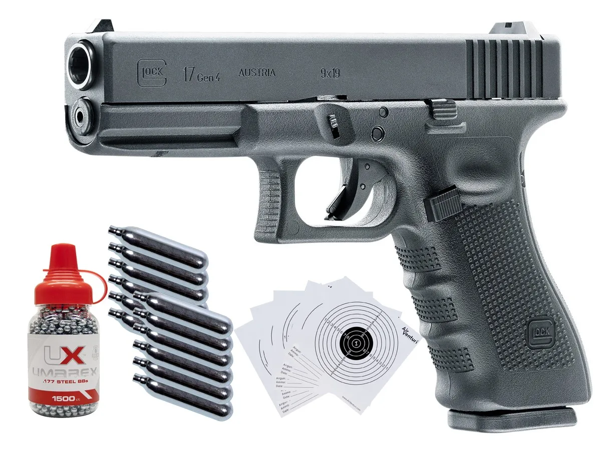 

Umarex Glock 17 Gen4 CO2 Blowback .177 BB Gun Kit Metal Sign 20*30CM