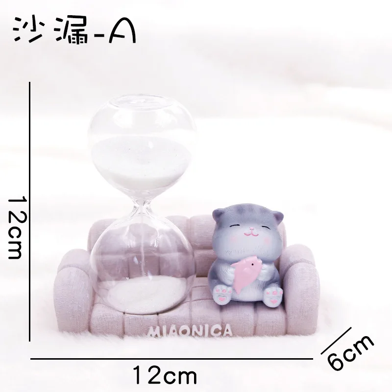 Новые японские миниатюрные статуэтки для террариума Kawaii, украшения для домашнего декора, креативный Рождественский подарок для детей, домашний декор - Цвет: Hourglass A