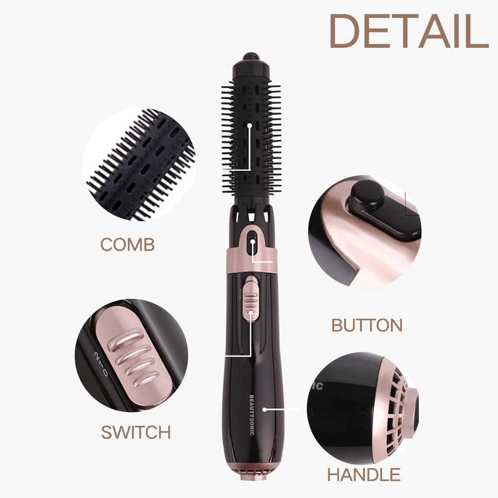 4 в 1 щипцы для завивки волос Выпрямитель Автоматический Фен-щетка бигуди