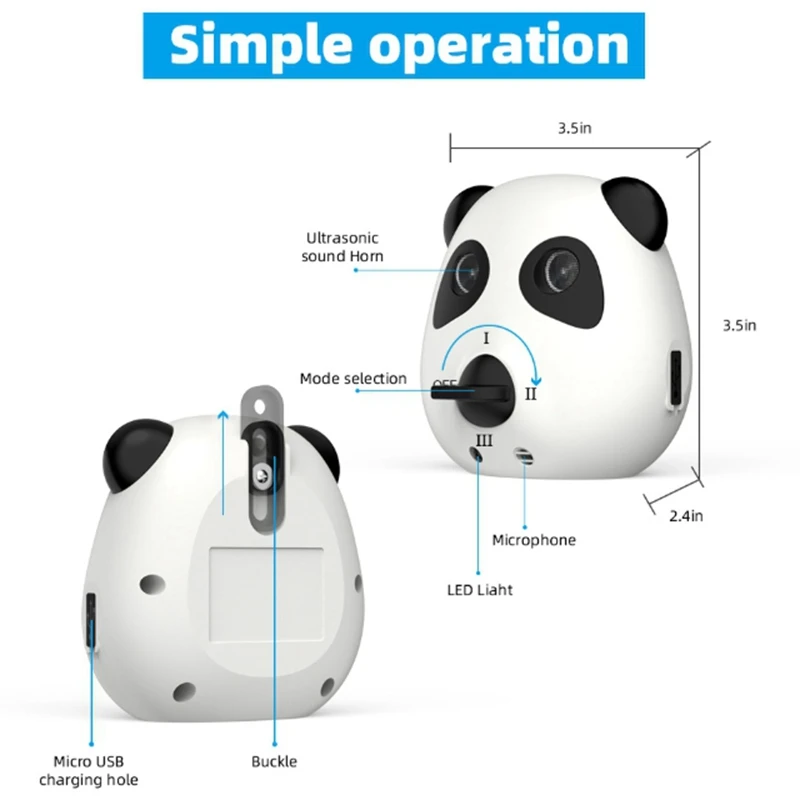 

Ultrasonic Dog Bark Stopper Barking Deterrent Distance Anti Barking Device Indoor Outdoor Dog Bark Control Device