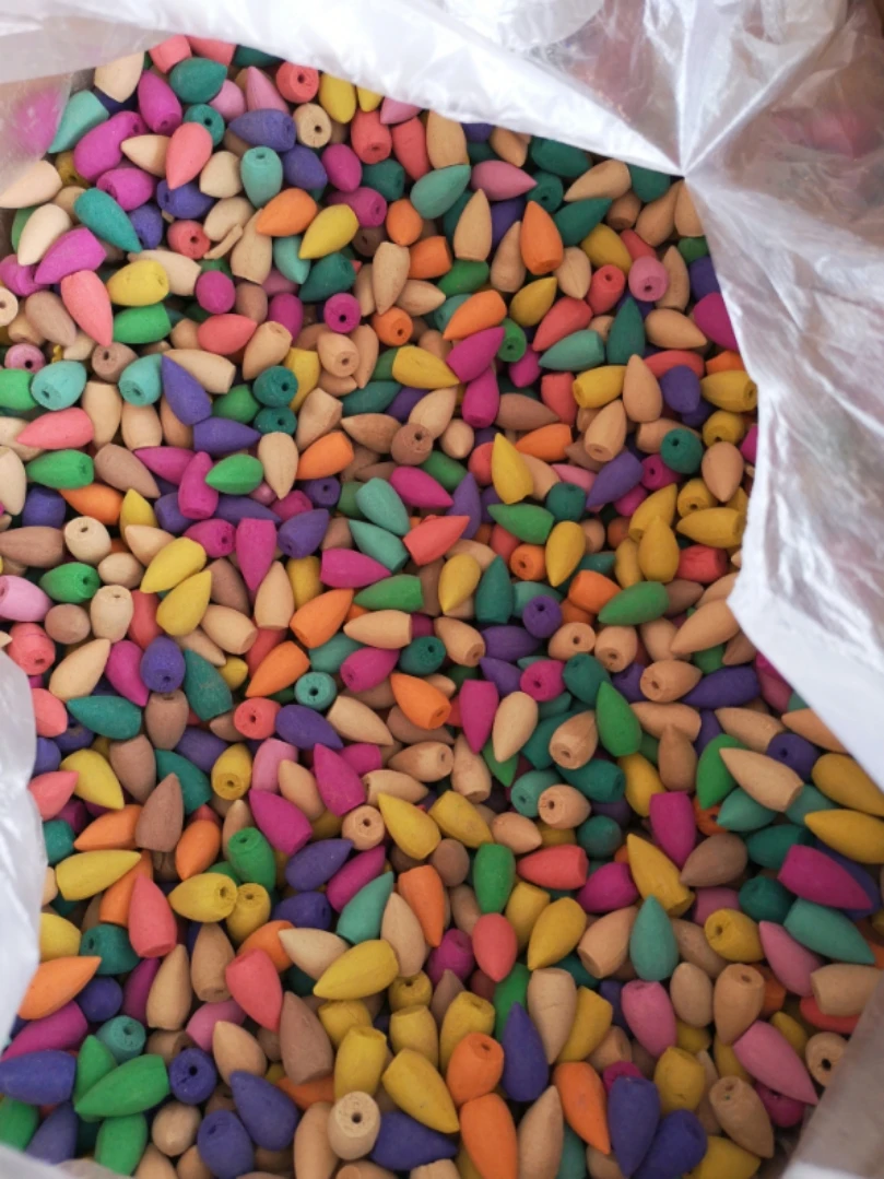 

50/80pcs Bigger Mixed Incense floral bouquet Natural Reflux Tower Incense sandalwood Jasmine Lemon Backflow Incense Bullet