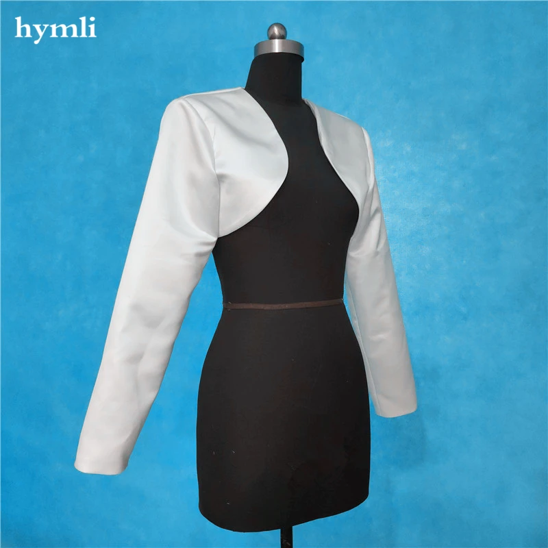 Новая популярная Свадебная атласная куртка с запахом Свадебный модный воротник