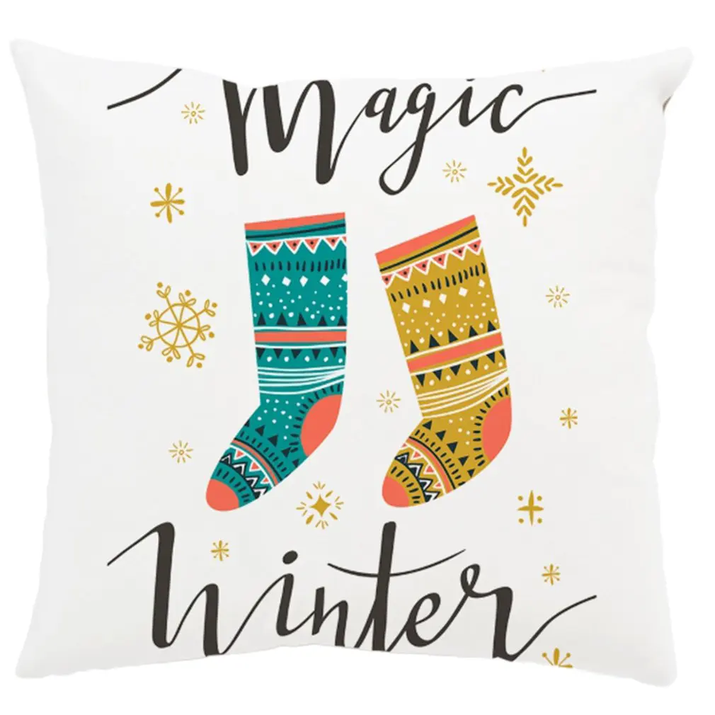 

Christmas Pillow Case With Beautiful Pattern Christmas Cushion Sofa Pillow Case Bedroom Decoration Cushion Pillow Case