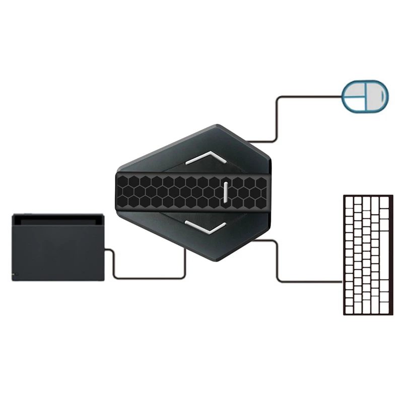 Конвертер для клавиатуры и мыши адаптер игрового контроллера X-360/ One/PS3/PS4/N-Switch