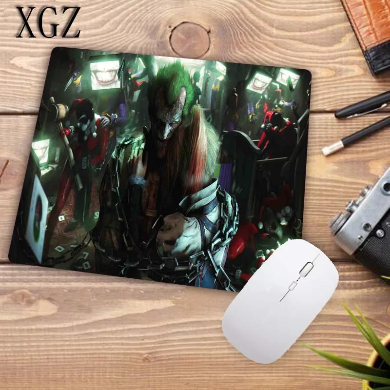 Большой игровой коврик для мыши XGZ забавный Джокер аниме с краями и замком