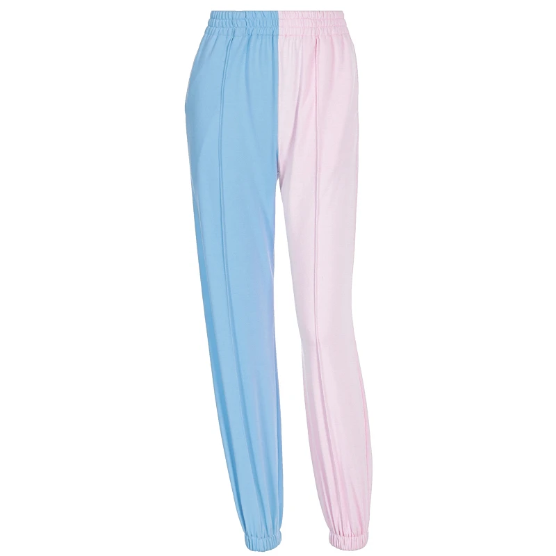 Spring neon tie dye joggers high waist long baggy pants women sweatpants loose trousers 2021 autumn streetwear clothes KZ179 | Женская