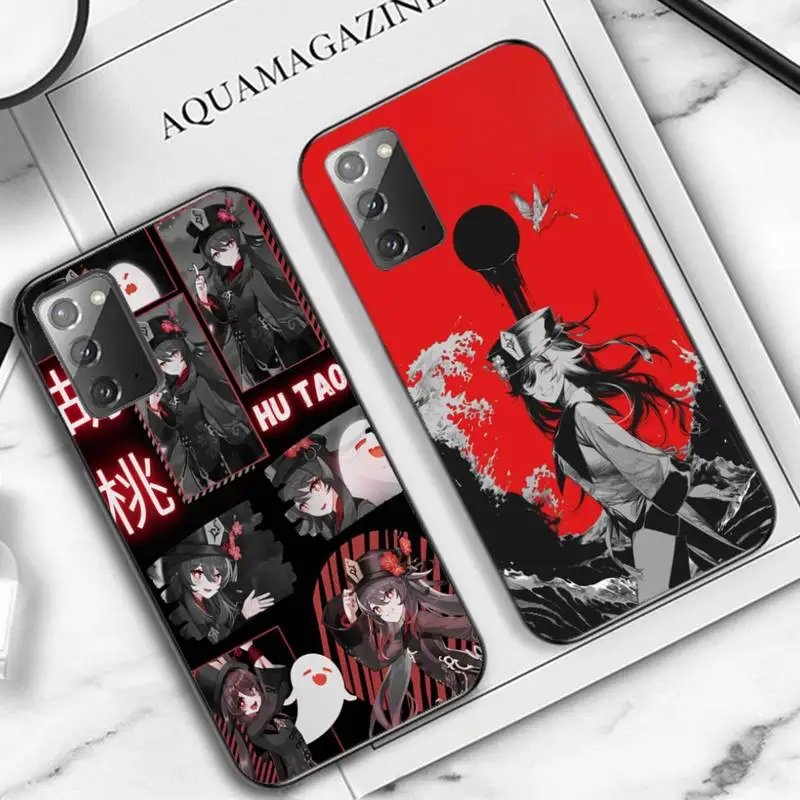 

YNDFCNB Hu tao genshin impact Phone Case for Samsung Note 5 7 8 9 10 20 pro plus lite ultra A21 12 02