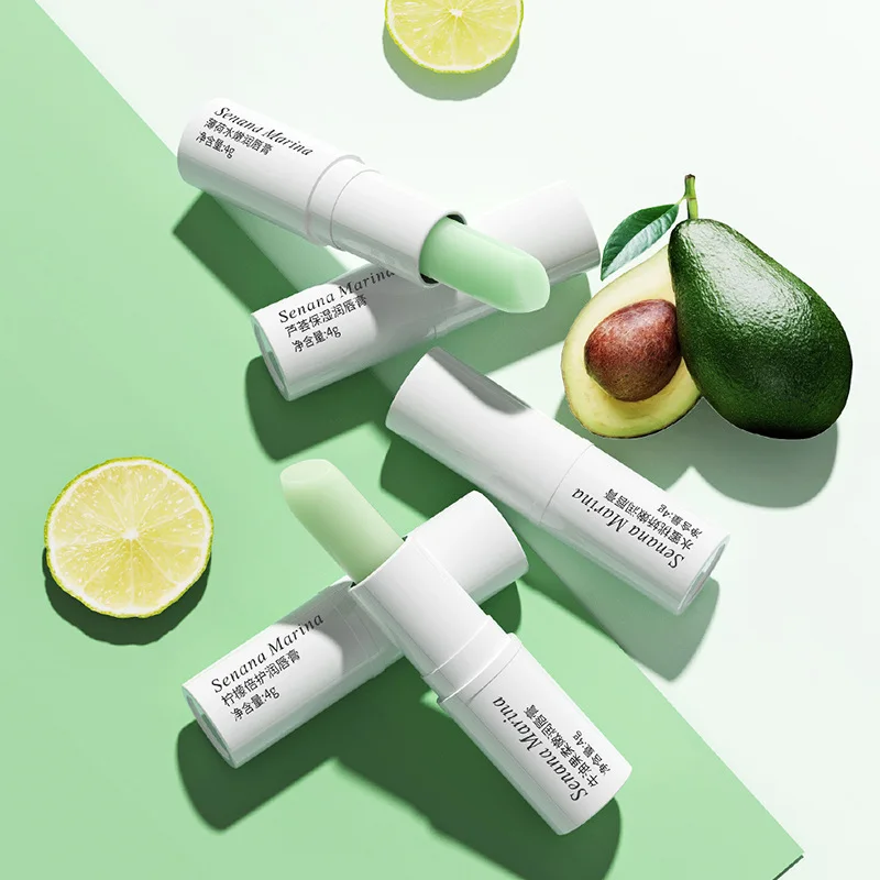 

SENANA Moisturizing Lip Balm Avocado Aloe Vera Imrpove Fine Lines Natural Lipstick Long Lasting Nourish Primer Delicate Lip Care