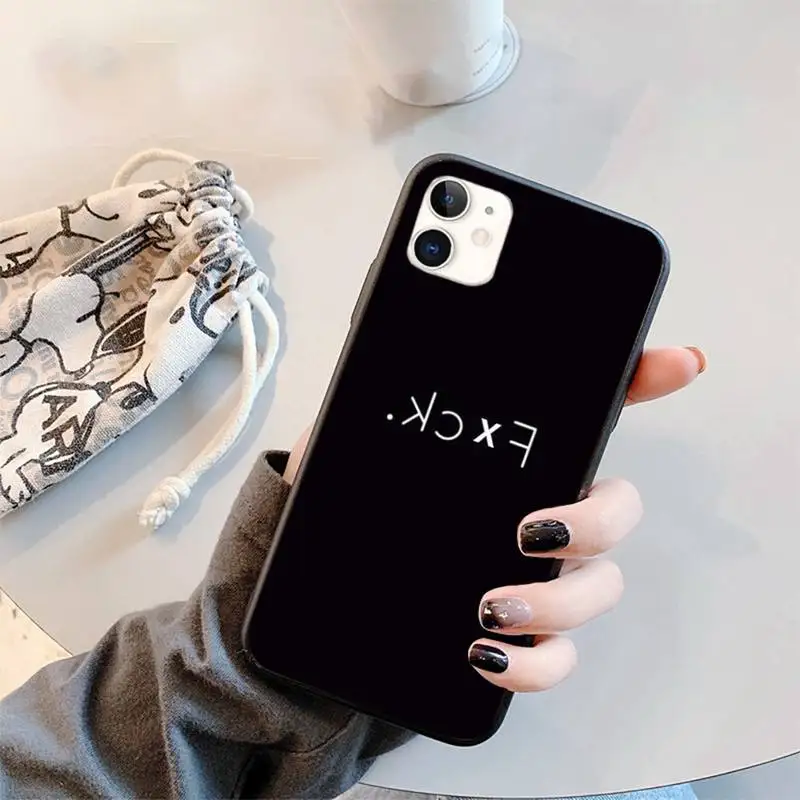 

black white simple Cactus crown design Phone Case for iPhone 12 11 mini pro XS MAX 8 7 6 6S Plus X 5S SE 2020 XR