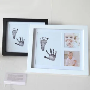 Фоторамка с чернилами для детей, набор с принтом следов рук и ног, сувениры для новорожденных, уход за детьми