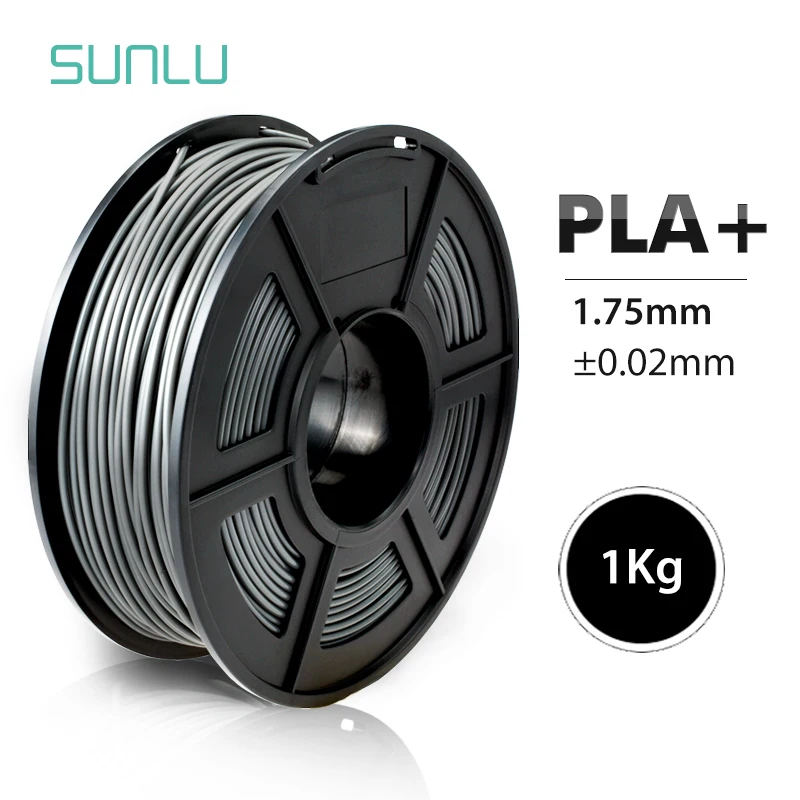 SUNLU PLA PLUS Филамент 1,75 мм 1 кг материалы для 3d печати разноцветные на выбор пластиковые PLA 3d Филамент Быстрая - Цвет: PLA Plus Grey