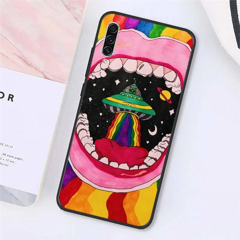 

alien space Aesthetics Cartoon Phone Case For Samsung galaxy A S note 10 7 8 9 20 30 31 40 50 51 70 71 21 s ultra plus