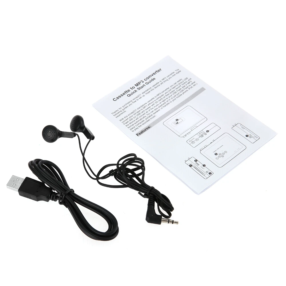 Новый кассетный плеер USB Walkman Кассетная лента Музыка Аудио в MP3 конвертер