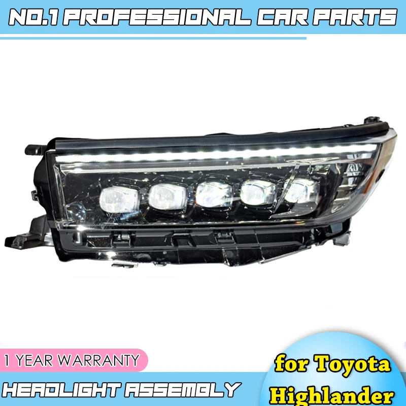 Автомобиль доступа для Toyota Highlander 2018 фары новая светодиодная… Kluger DRL Bi Xenon