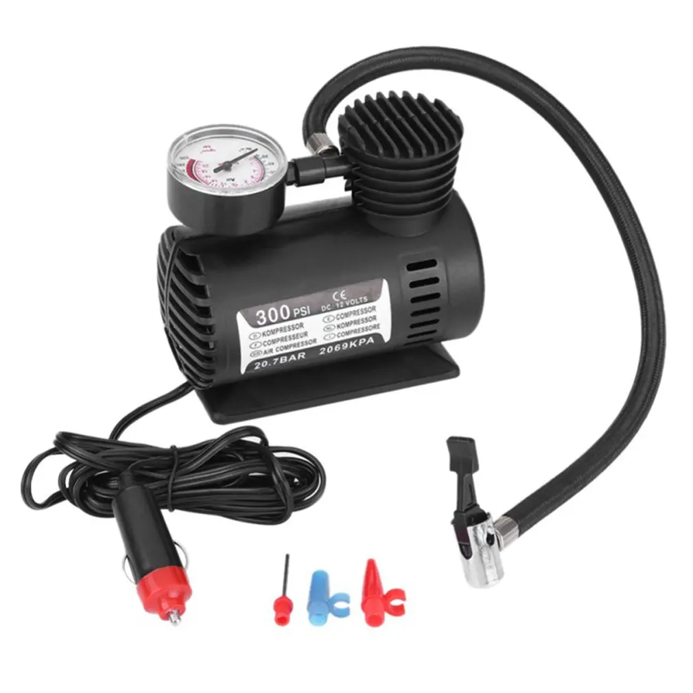 

Mini Air Pump 12V Car Air Pump Tire Air Pump Car Mini Emergency Air Pump Locomotive Auto Car Accessories
