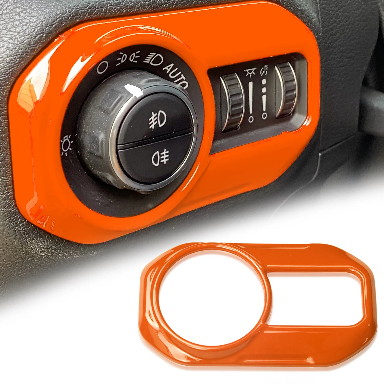 

Оранжевый для Jeep Wrangler JL 2018-2022 Гладиатор JT 2020 2021 2022 автомобильные аксессуары интерьерная фара крышка переключателя лампы отделка ABS