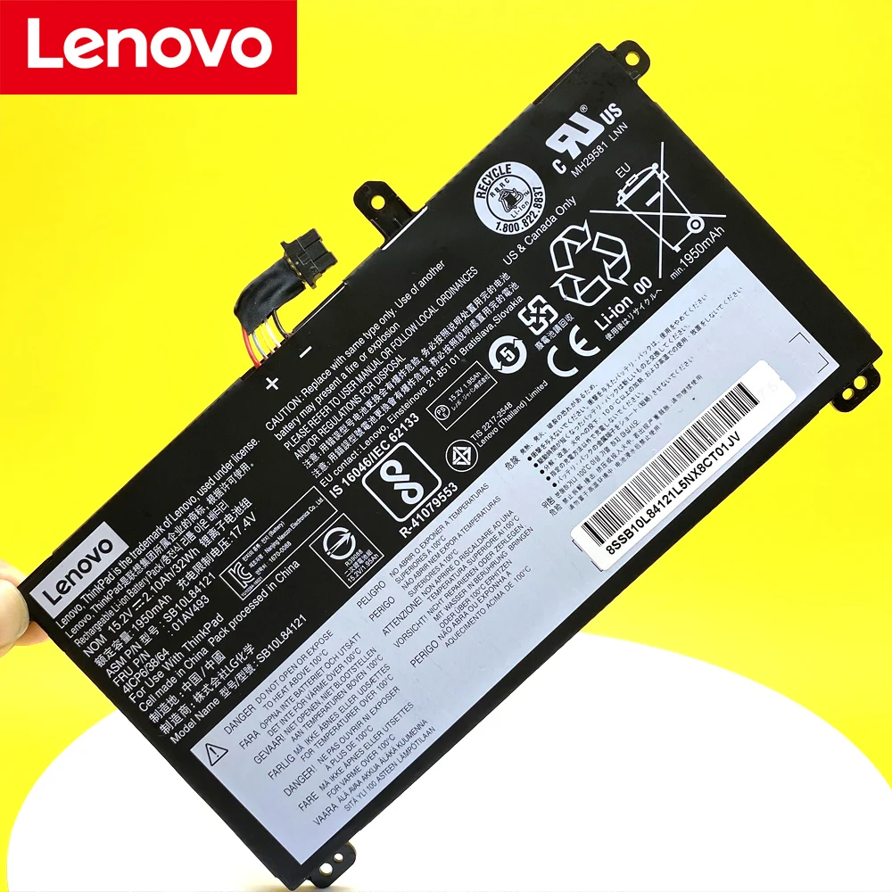 new original battery for lenovo thinkpad t570 t580 p51s p52s sb10l84121 01av493 00ur890 00ur891 00ur892 free global shipping