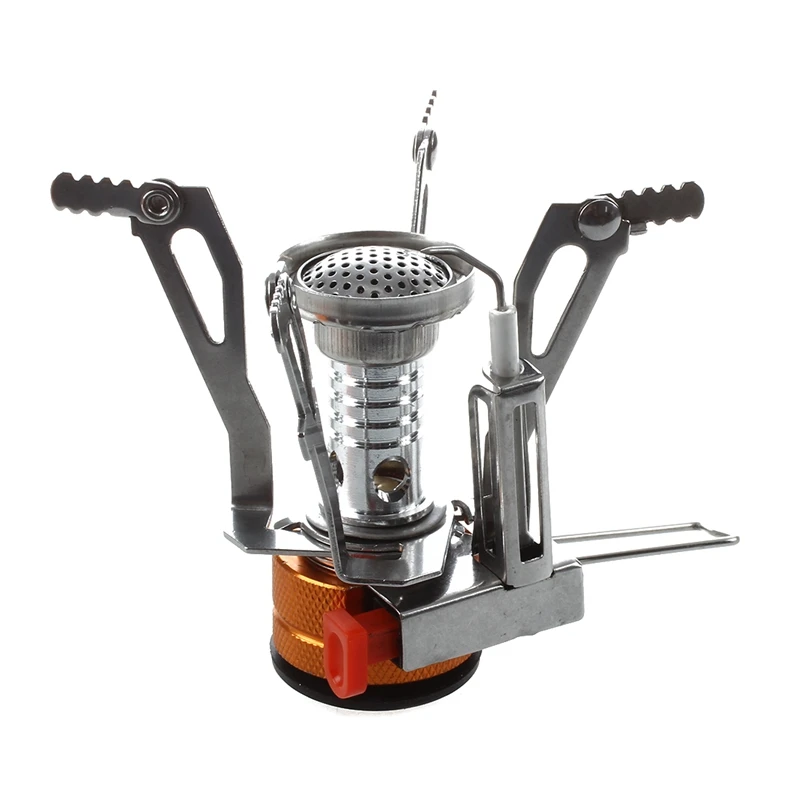 Напольная газовая горелка для пикника портативный кемпинг мини стальная плита