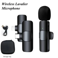 2 4g wireless lavalier microphone usb charging mobile phone live microphone for iphone huawei xiaomi samsung video radio mic