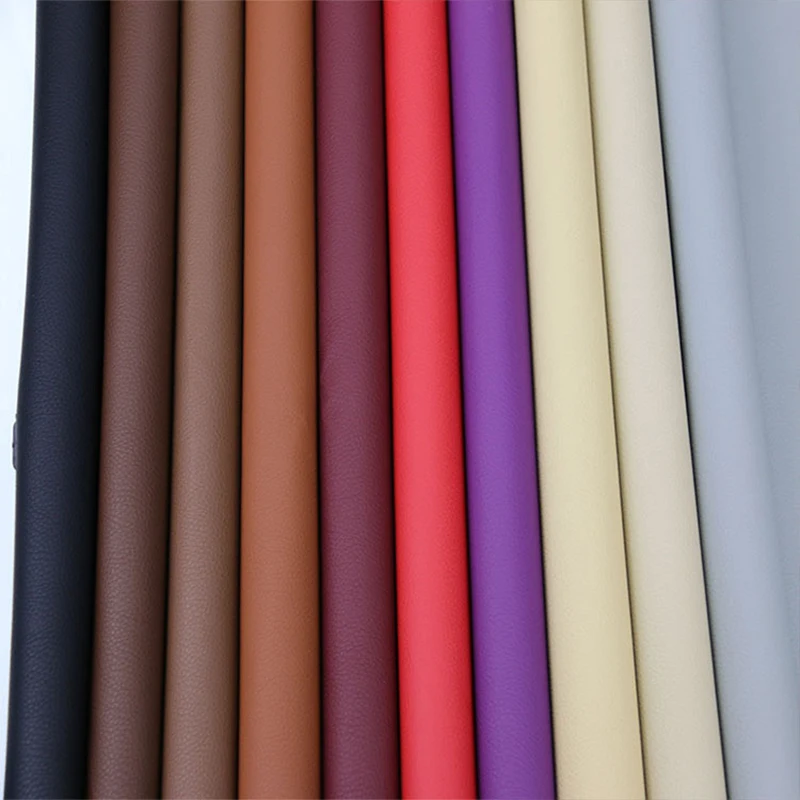 Поливинилхлоридная кожа с узором Личи синтетическая ткань из искусственной кожи