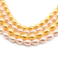 natural pink yellow rice freshwater pearl beads 4 5mm punch loose beads for diy bracelet necklace jewelry making 15