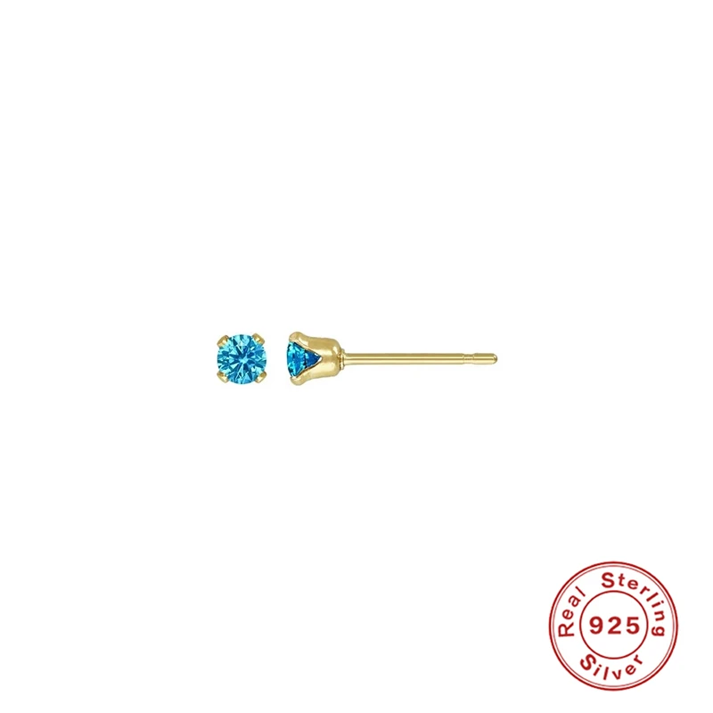 Женские серьги-гвоздики ROXI Mini из стерлингового серебра 925 пробы с камнями по