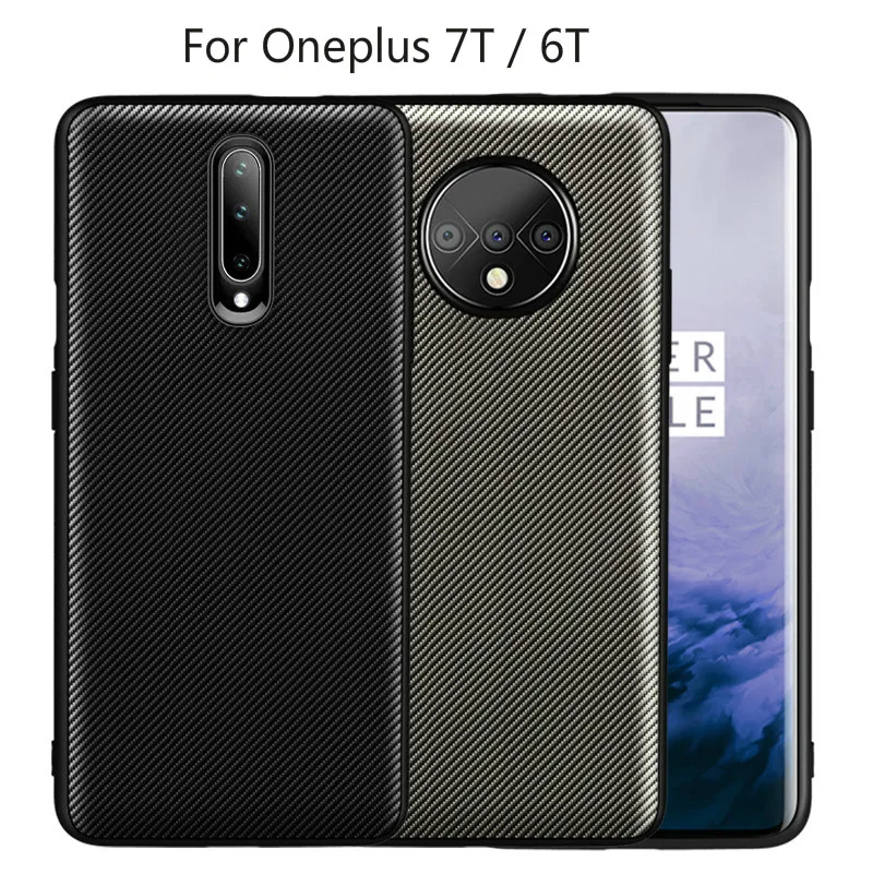 Для Oneplus 7T чехол Высокое качество Текстура углерода кожа задняя крышка для Oneplus 7T Pro 6T 6 5T 5 полный защитный противоударный чехол