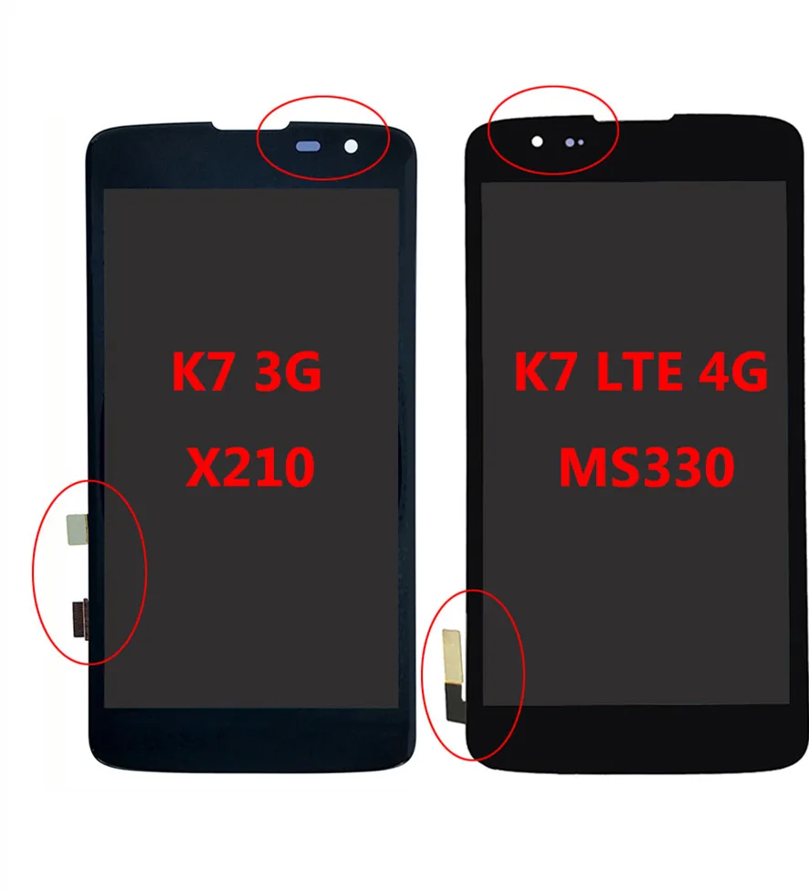 

Для LG K7 X210 X210DS MS330 LS675 ЖК-дисплей + сенсорный экран и дигитайзер полная сборка с рамкой для LG K7 X210 X210DS MS330