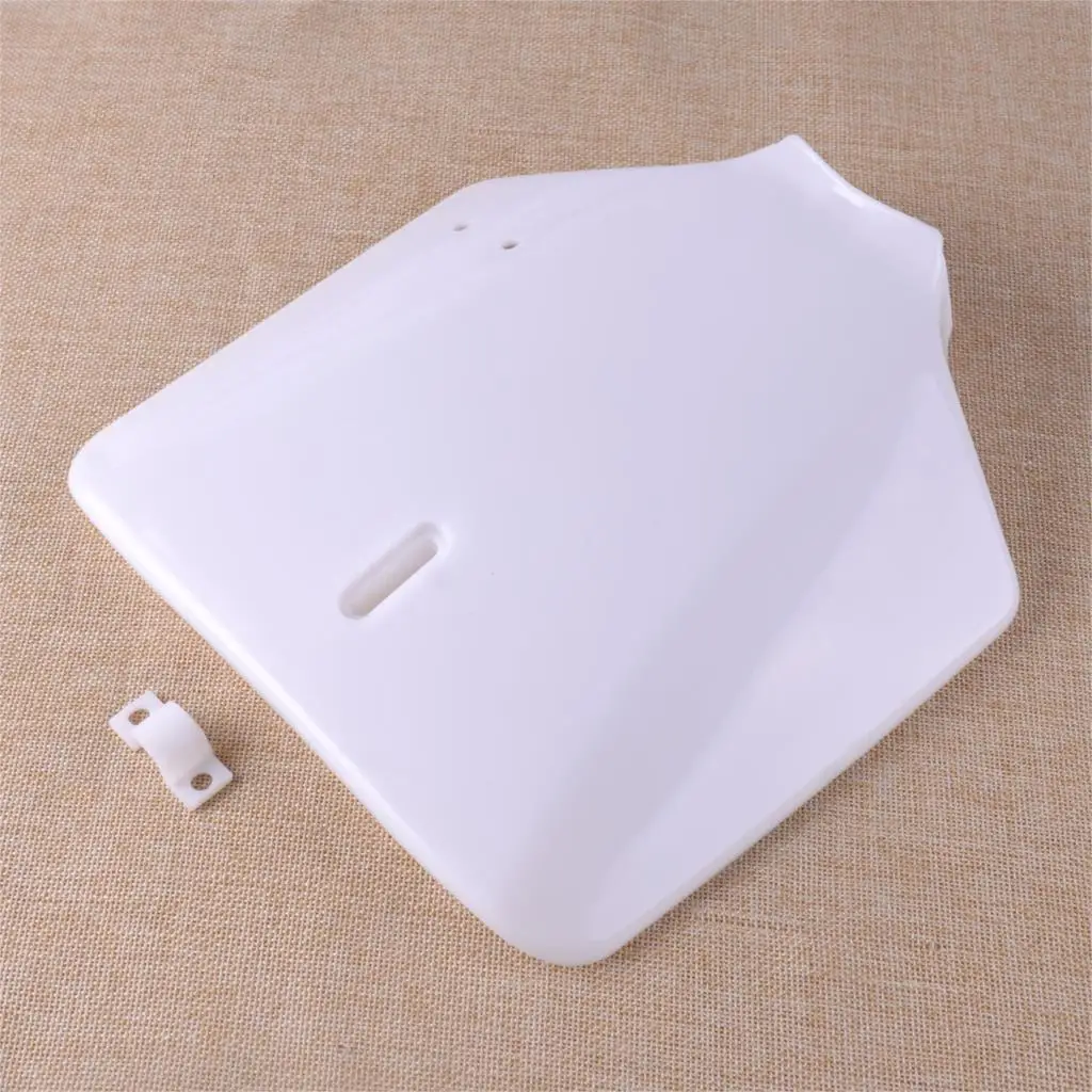 CITALL пластиковая белая пластина переднего номера мотоцикла подходит для