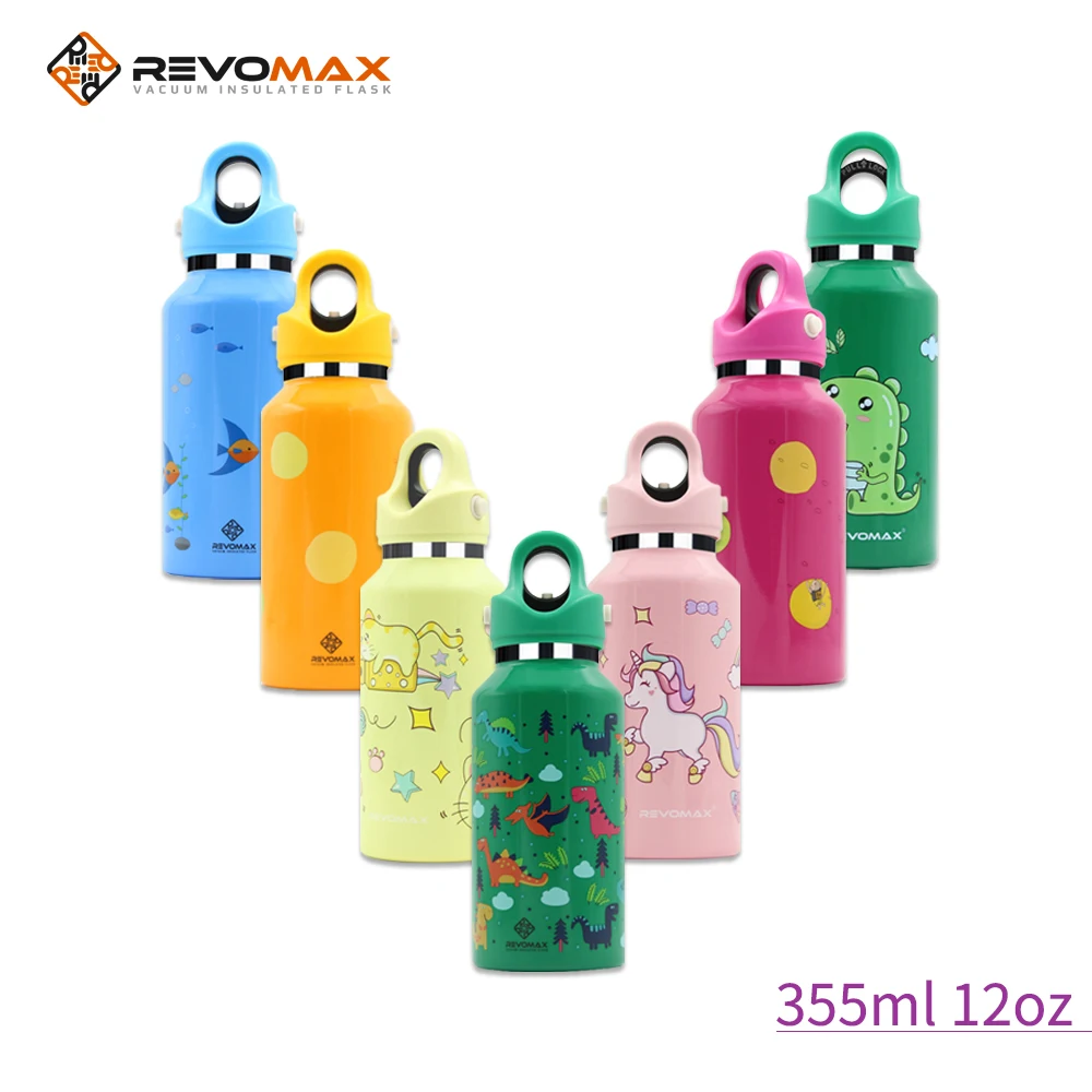 

355ML12oz нержавеющая сталь мультфильм вакуумный термос фляжка милый чашка для кофе, чая, молока детская бутылка для детей из нержавеющей стали ...